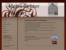 Tablet Screenshot of hotel-reuter.com